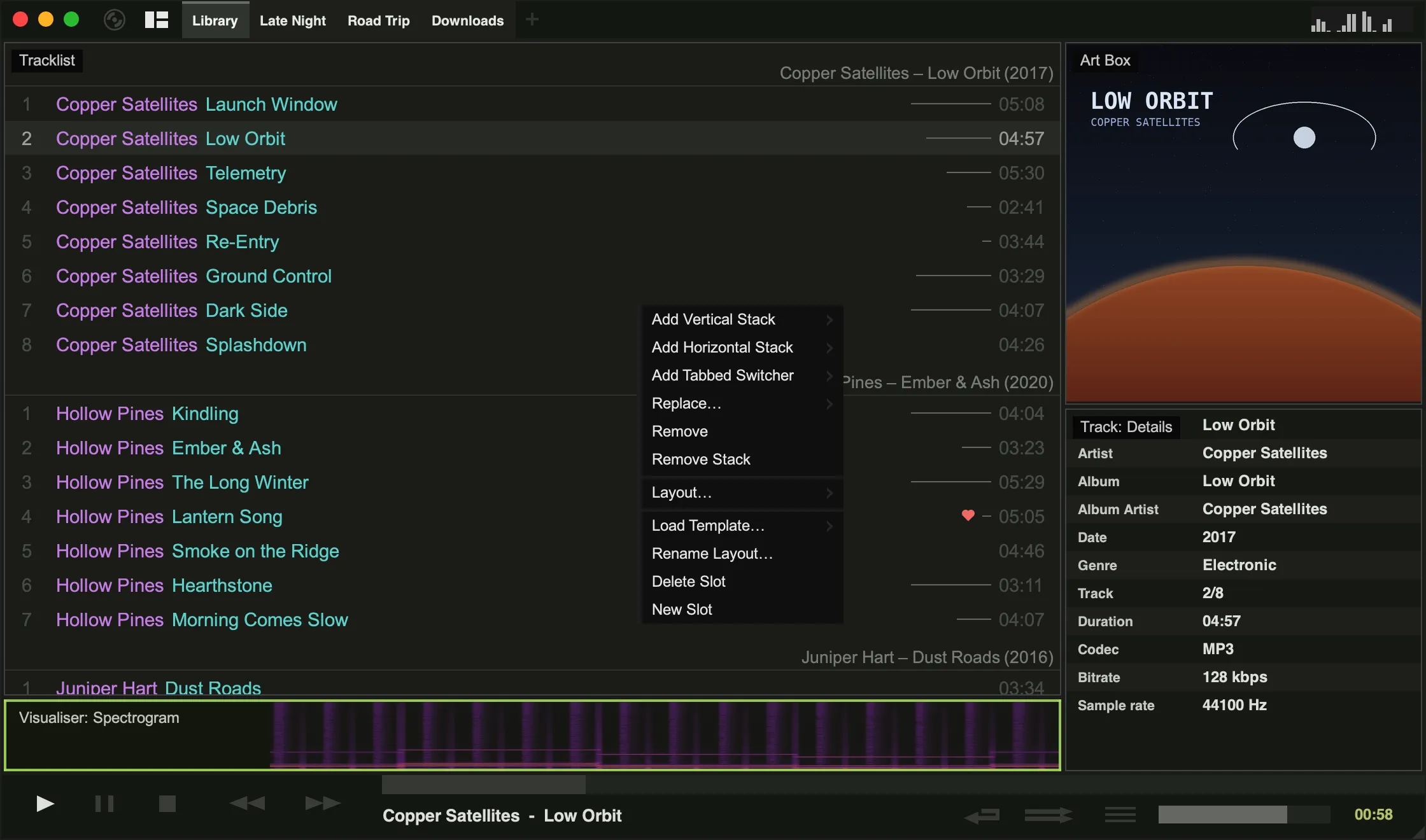 Editing a custom layout